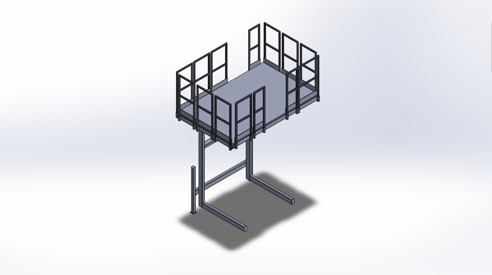 Truck Repair Platform Assembly Drawing
